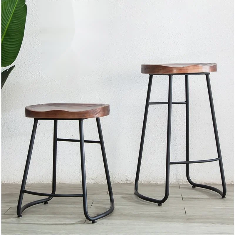 Home Bar Seating - Basit Modern Demir Bar Sandalyeleri, Yüksek