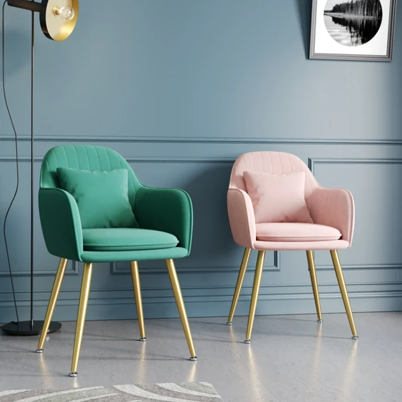 Home Bar Seating - İskandinav Tarzı Hafif Lüks Süet Metal