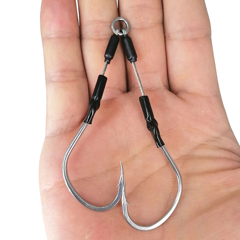 Jigger Double Sided - 2 çift/torba yavaş hızlı Jig kanca