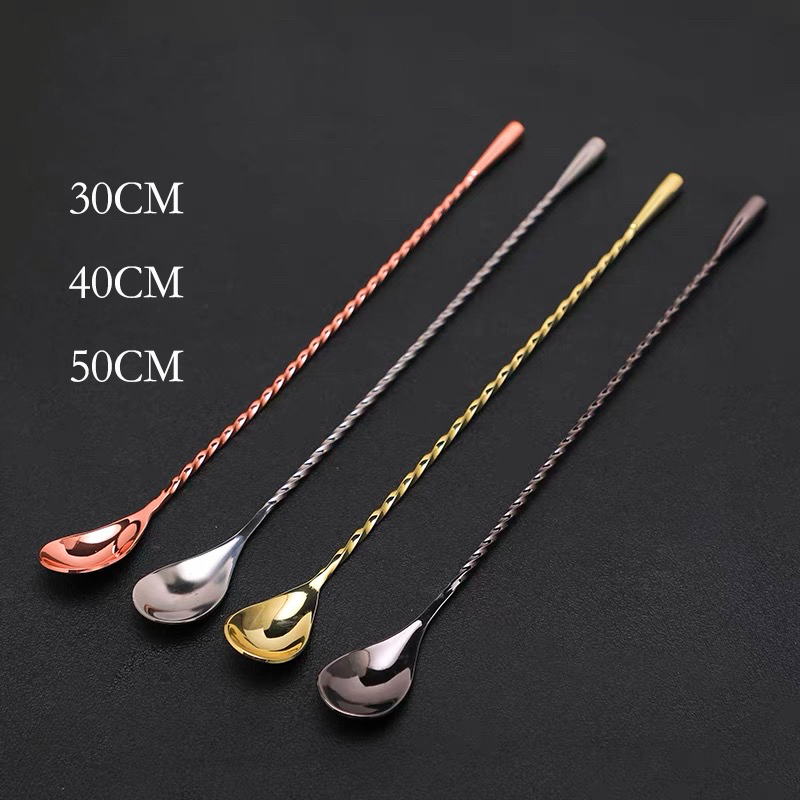 Bar Spoon Twisted - 30 cm/40 cm/50 cm Gözyaşı Kokteyl