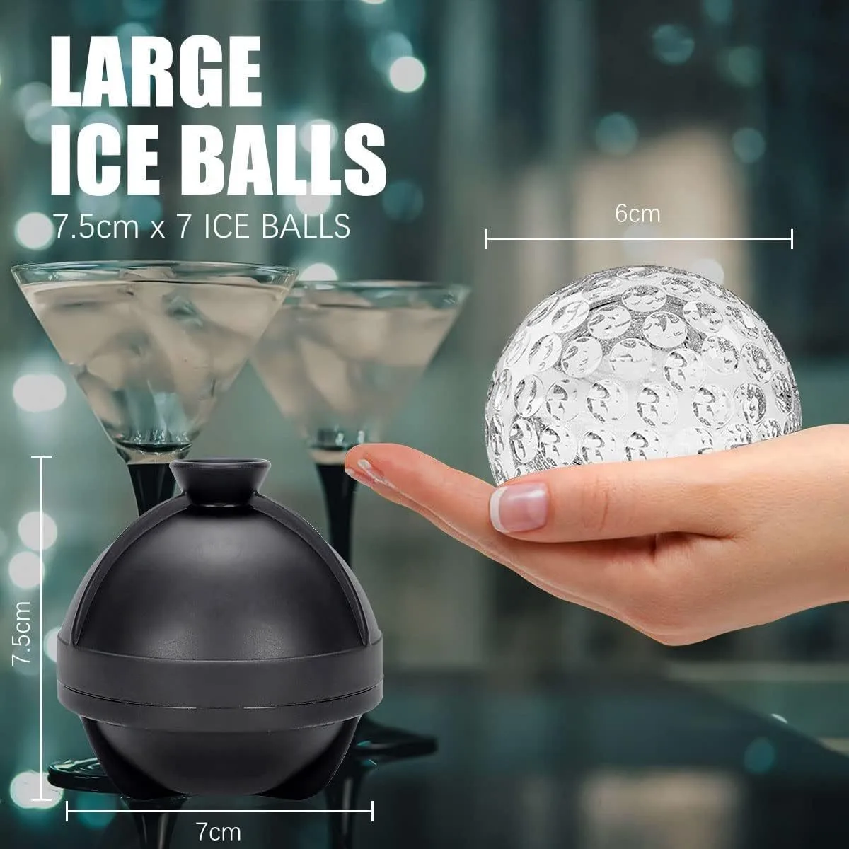 Ice Mold Sphere - Gıda Sınıfı Silikon Buz Topu Makinesi