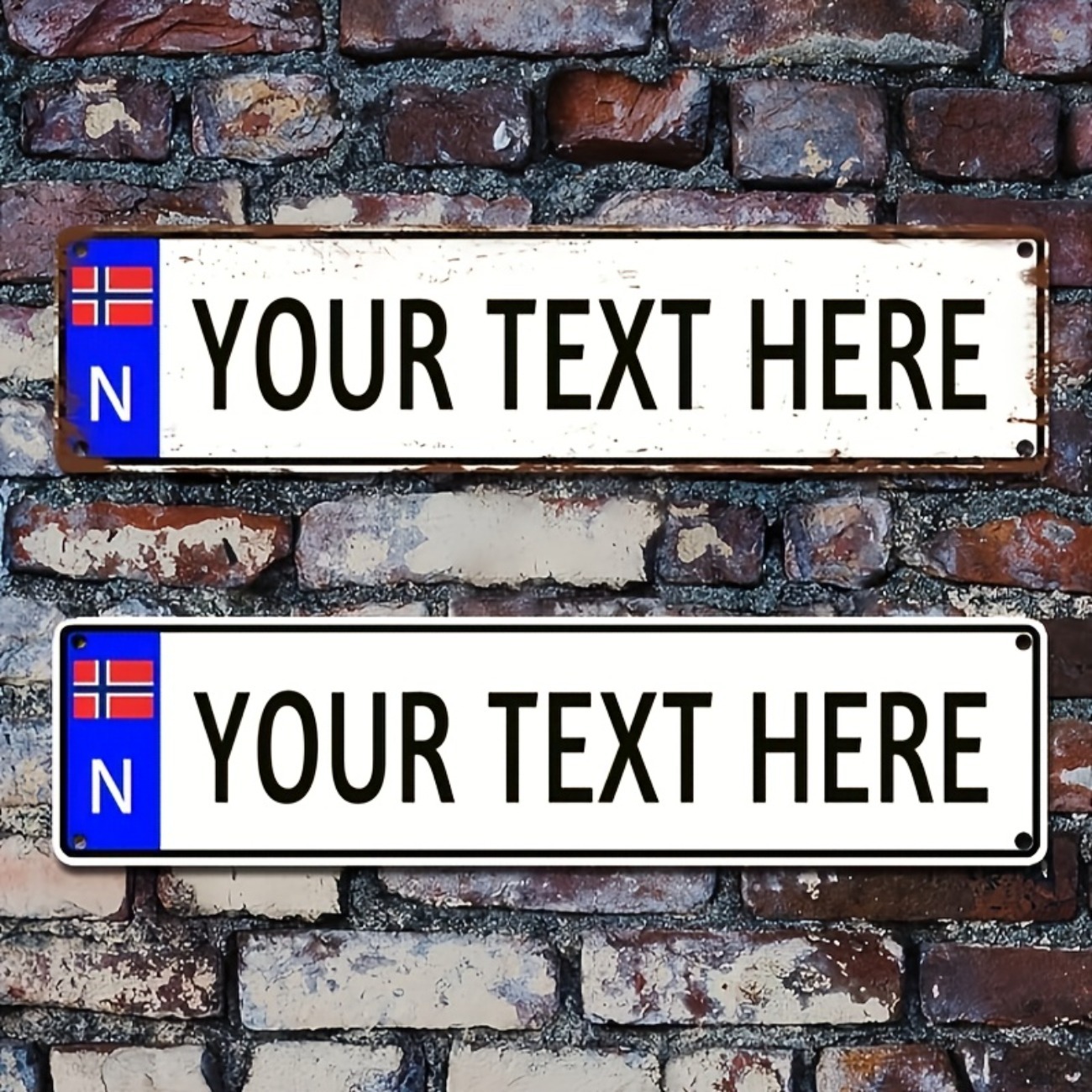 Home Bar Signs - Kişiselleştirilmiş Özel Norveç Vintage Metal Tabela
