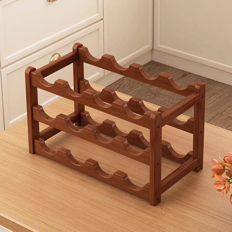 Home Bar And Cabinet - Üst düzey bambu ahşap bordo kalınlaştırılmış