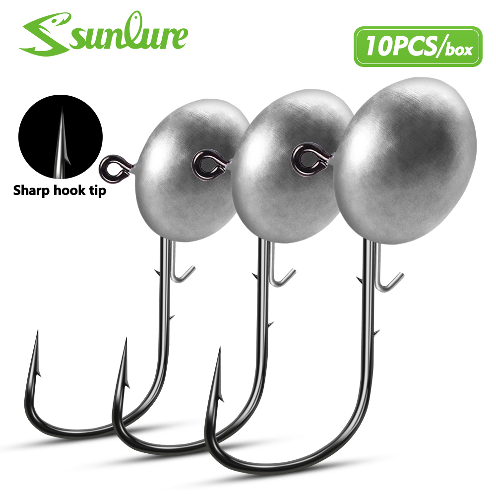 Jigger Double Sided - Sunlure 10 adet/kutu Oval Kurşun Jig