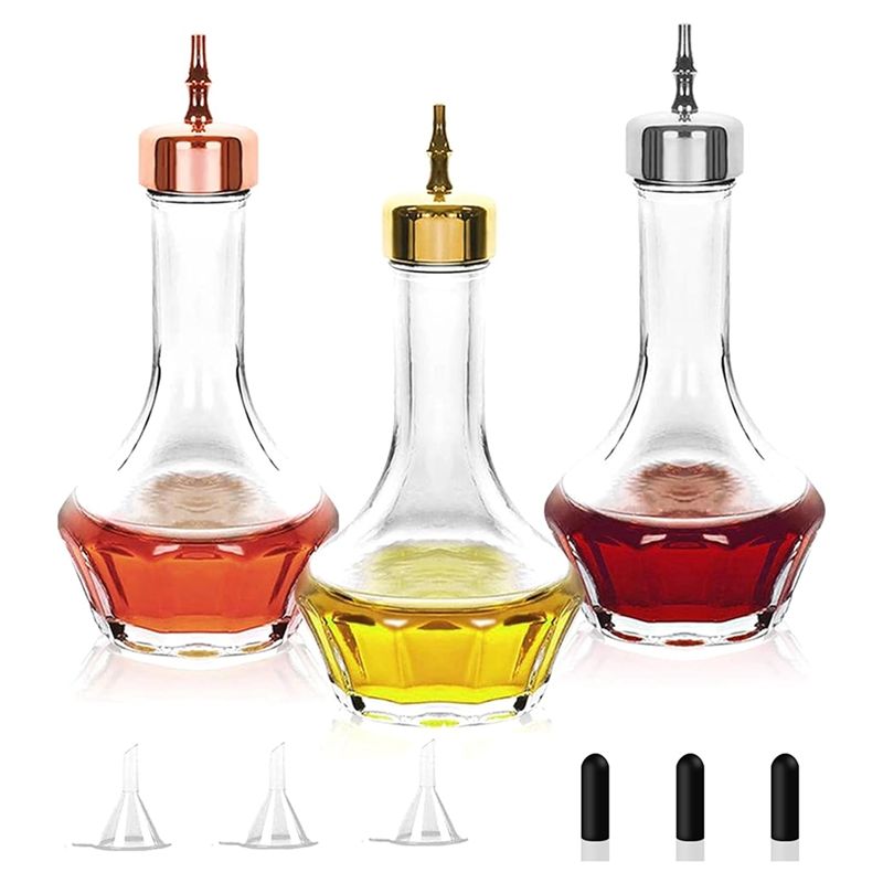 Bitters Bottle Set - A04G-Bitters 3'lü Şişe Seti-1.7Oz/50Ml Dasher Şişeleri