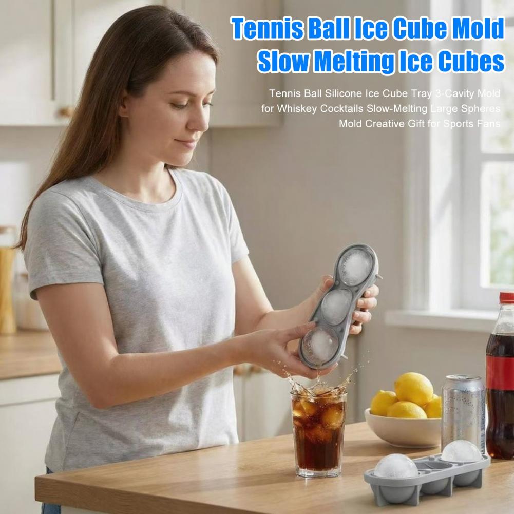 Ice Mold Sphere - Kalınlaştırılmış Silikon Buz Kalıbı Tenis Topu