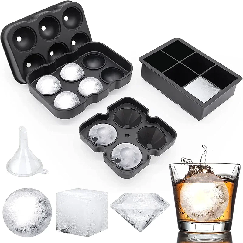 Ice Mold Sphere - Büyük Buz Küpü Tepsileri Silikon Buz