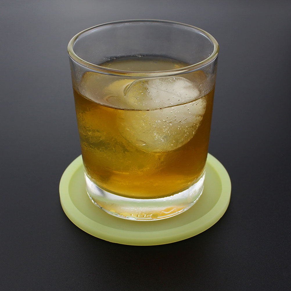 Home Bar Set - Floresan Silikon Bardak Altlığı Seti, Isıya