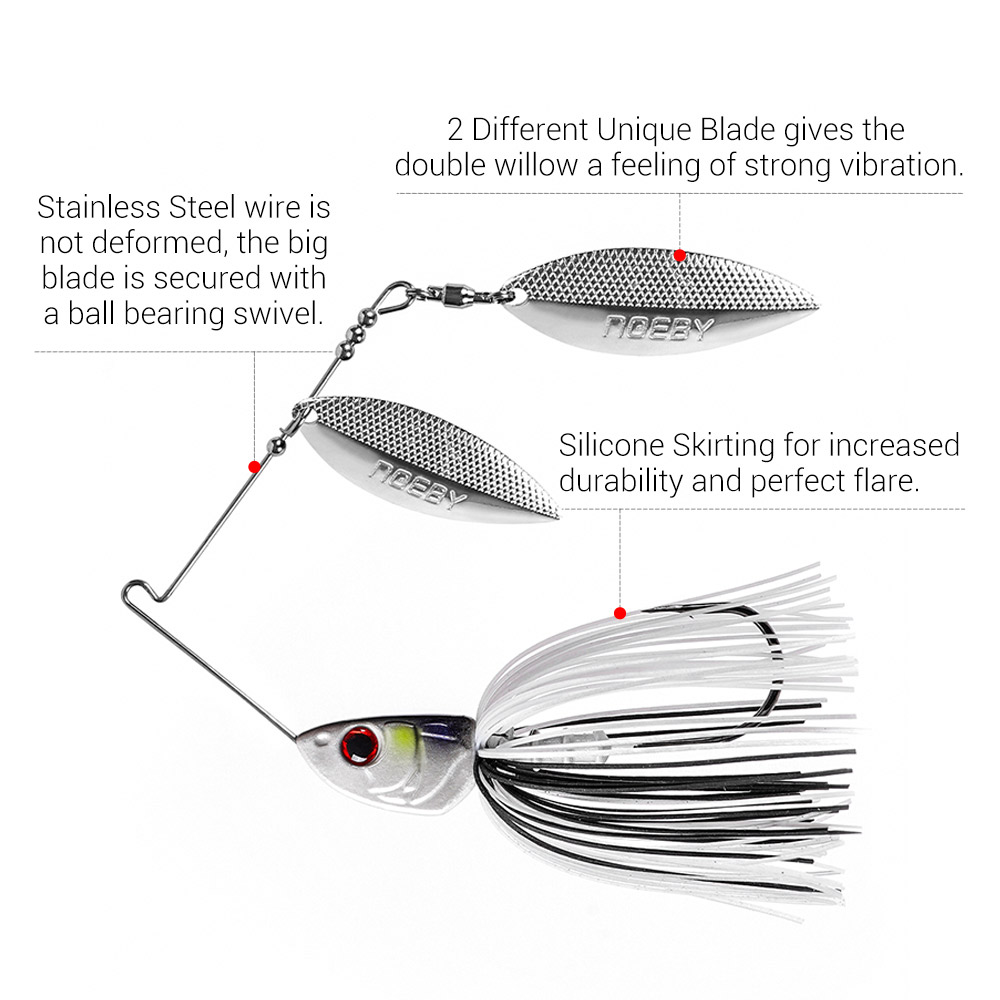 Noeby Spinnerbait 10.5g 14g 21 - Jigger Double Sided incelemesi ve fiyatı