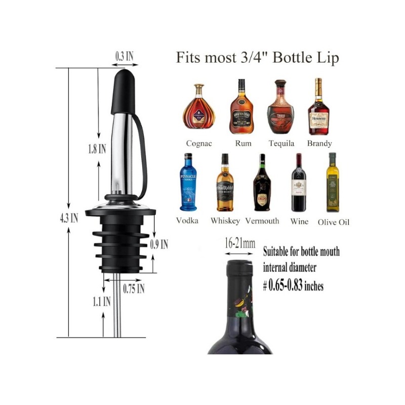 Şişeler için Likör Dökme Borus - Speed Pourer Cap incelemesi ve fiyatı