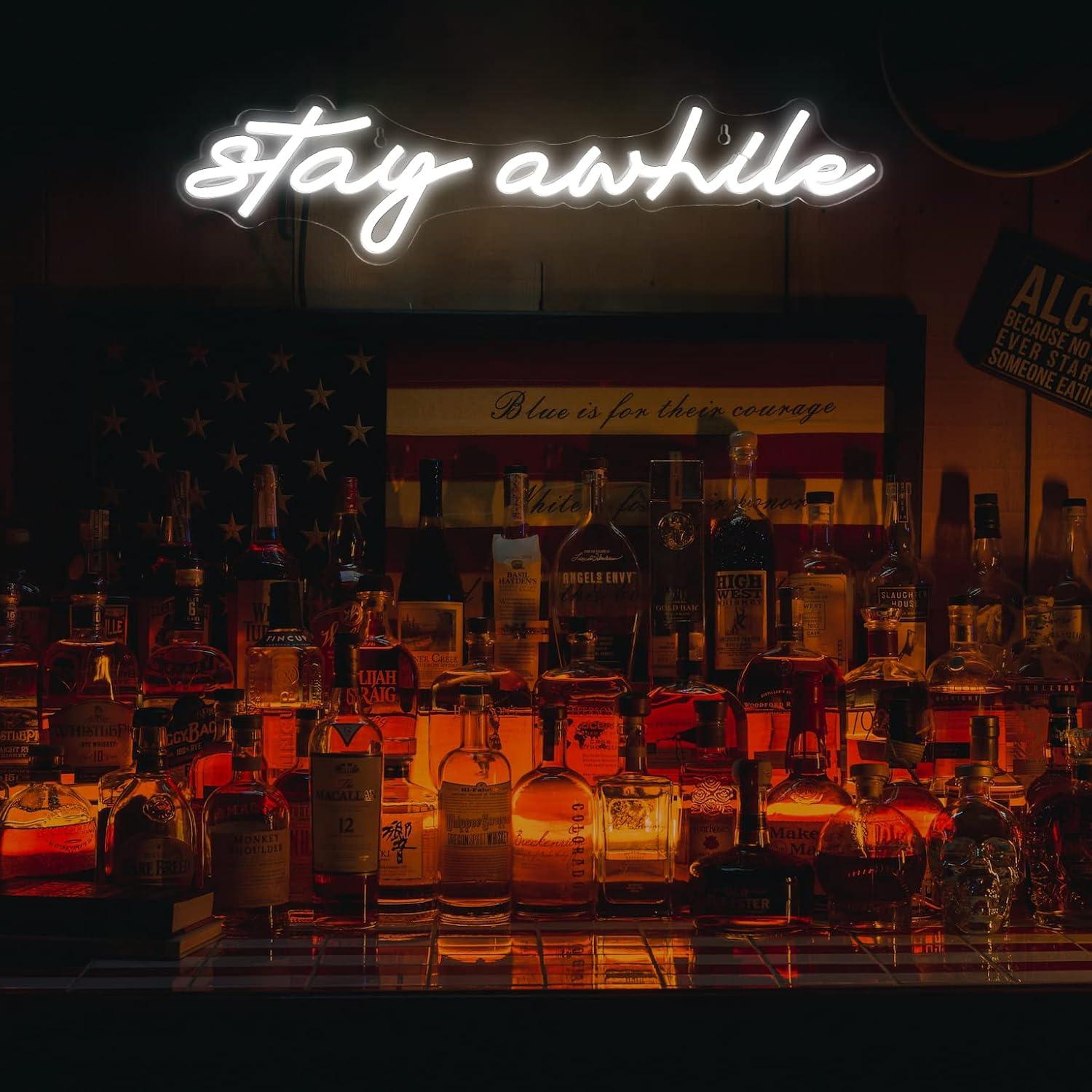 Bir süre kalın Neon Tabelalar  - Home Bar Signs incelemesi ve fiyatı