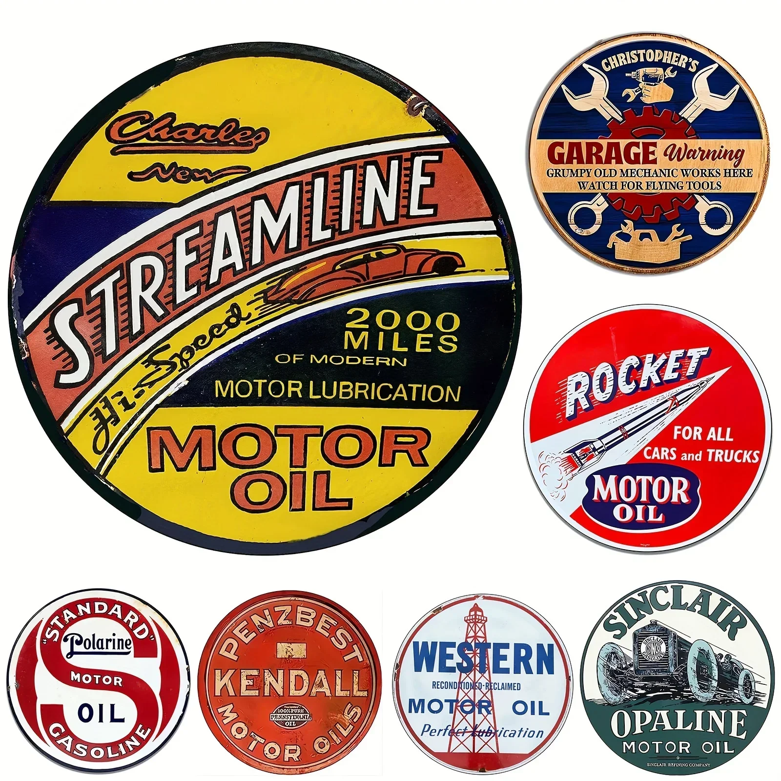 Vintage Motor Yağı Tabelası Yu - Home Bar And Restaurant incelemesi ve fiyatı