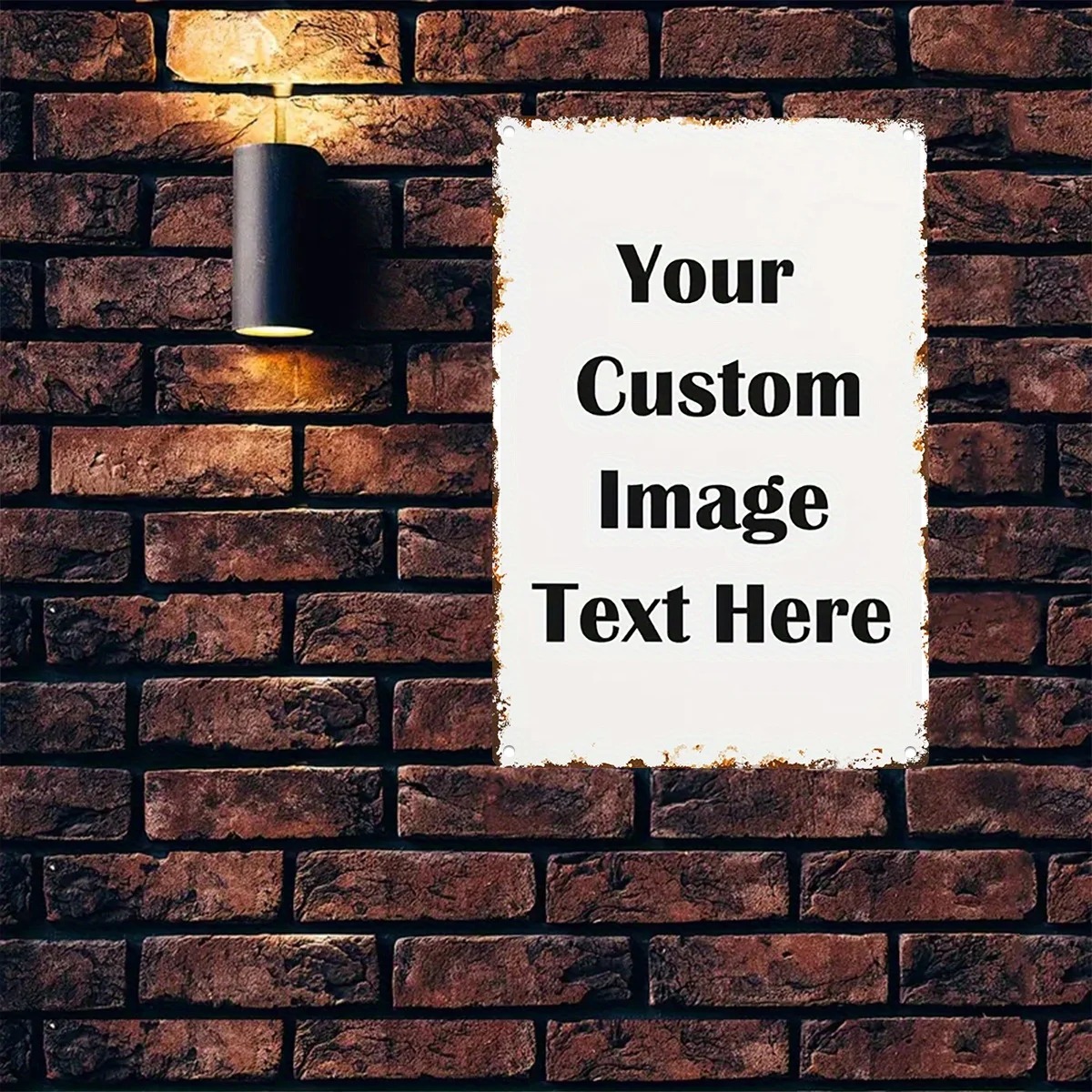 Özel Fotoğraf ve Metinli Tenek - Home Bar Signs incelemesi ve fiyatı