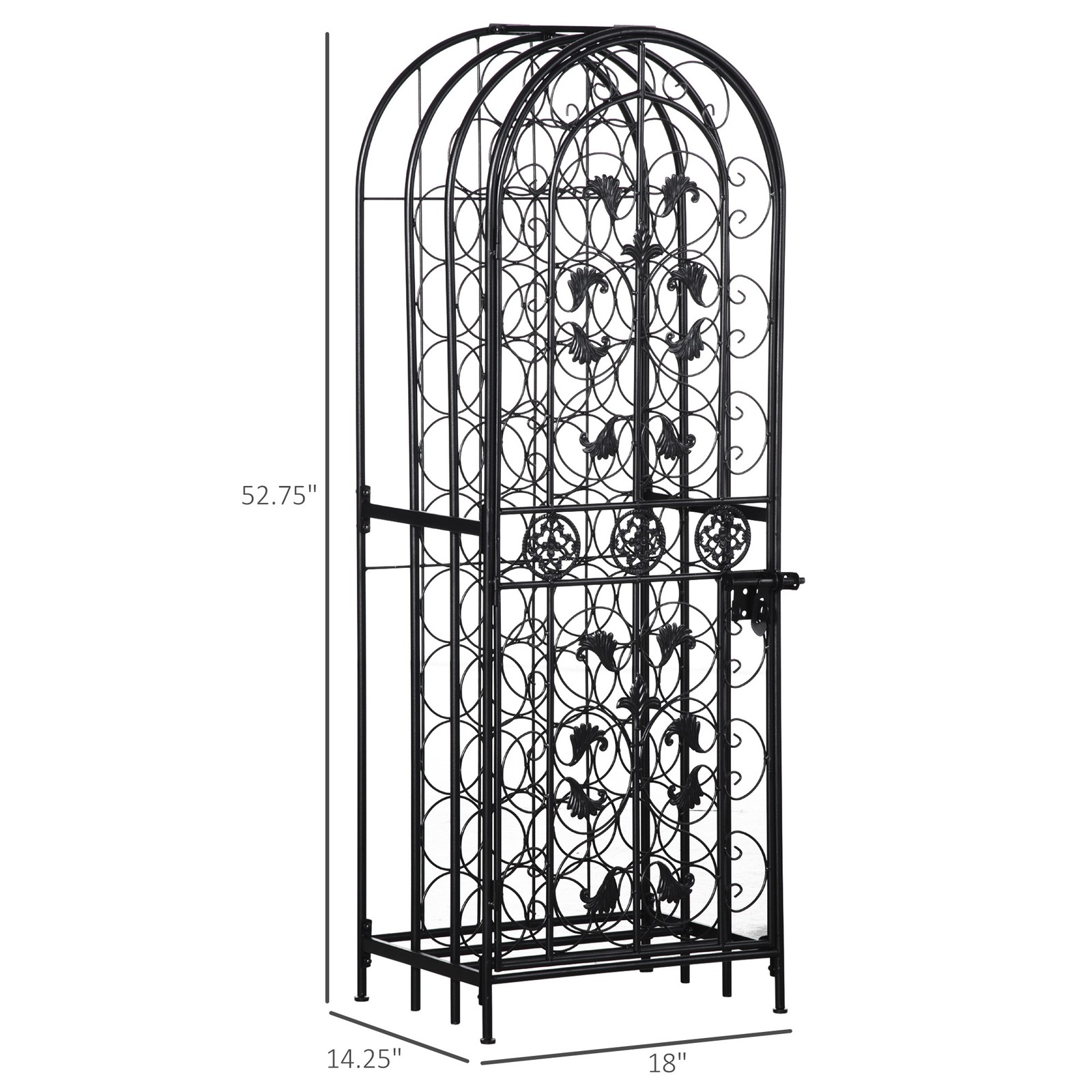 Bağımsız Şarap Rafı 45 Şişe Ka - Home Bar And Cabinet incelemesi ve fiyatı