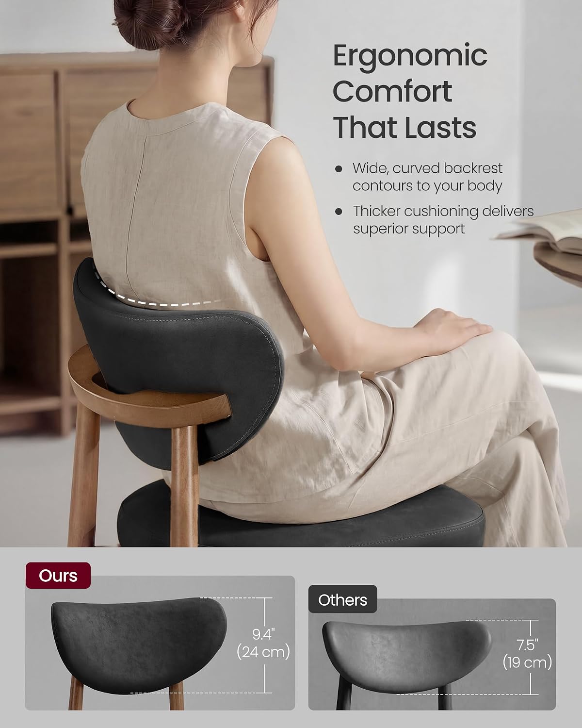 Orta Yüzyıl Modern Ahşap Bar T - Home Bar Seating incelemesi ve fiyatı