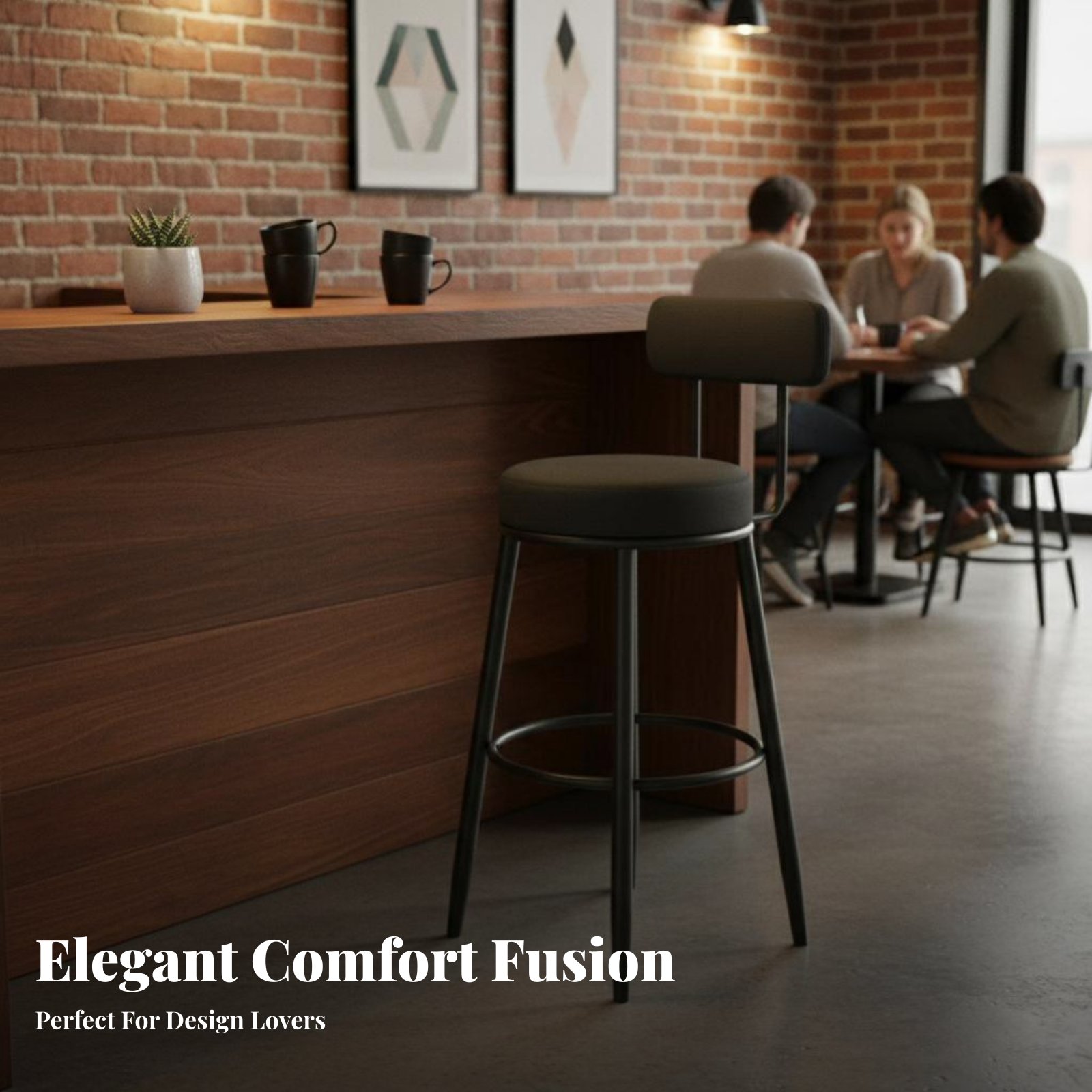 Düşük Arka Destekli Döşemeli T - Home Bar Seating incelemesi ve fiyatı