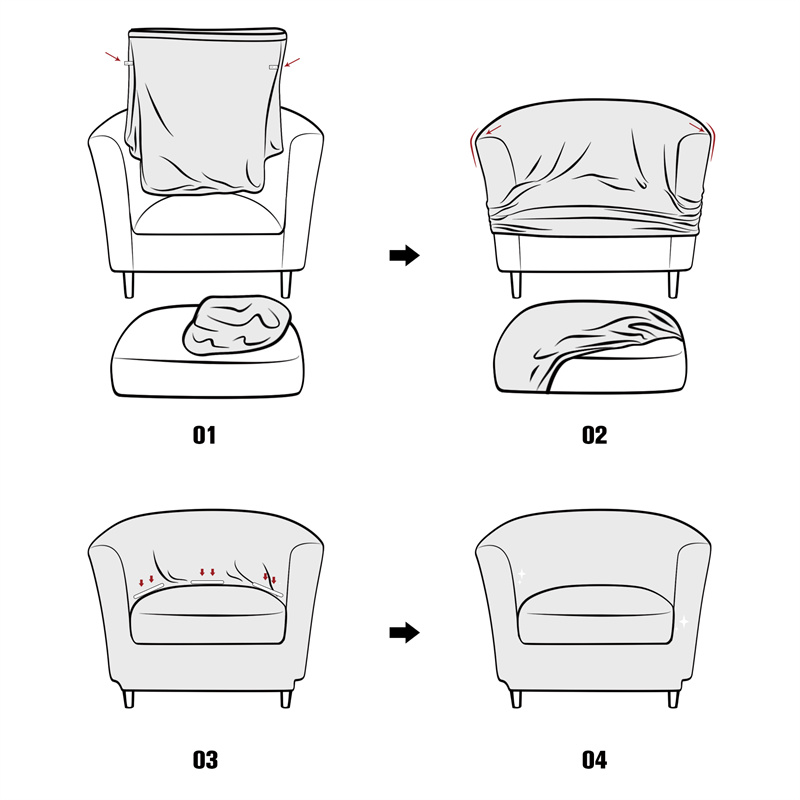 Düz Renk Kulüp Koltuğu Kılıfı  - Home Bar Seating incelemesi ve fiyatı