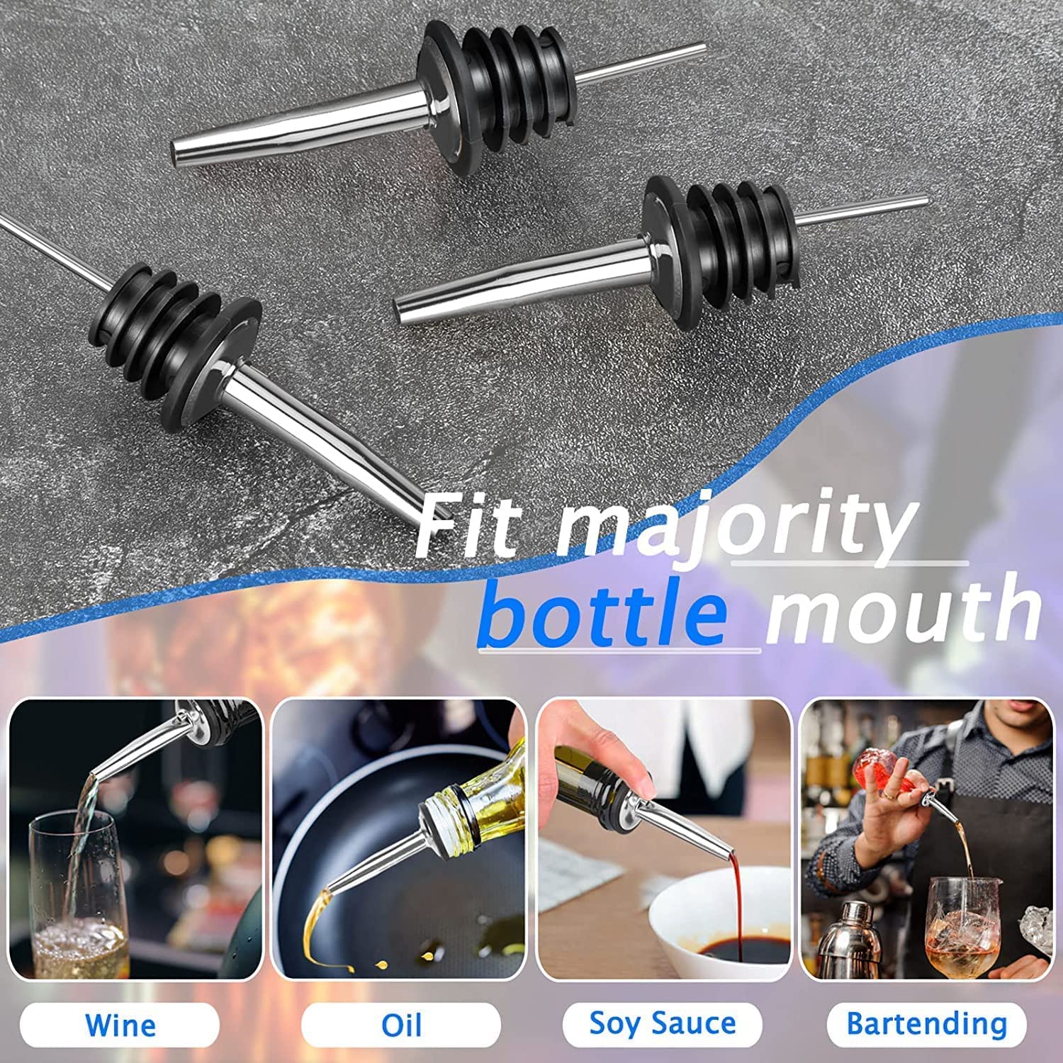 Şişeler için likör dekantör şi - Speed Pourer Cap incelemesi ve fiyatı