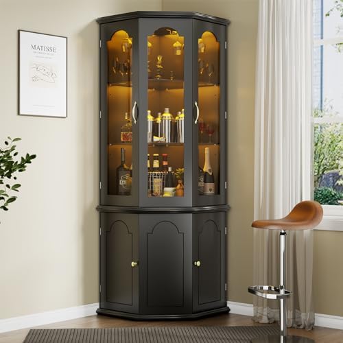 LED Işıklı Köşe Bar Dolabı, Te - Home Bar And Cabinet incelemesi ve fiyatı