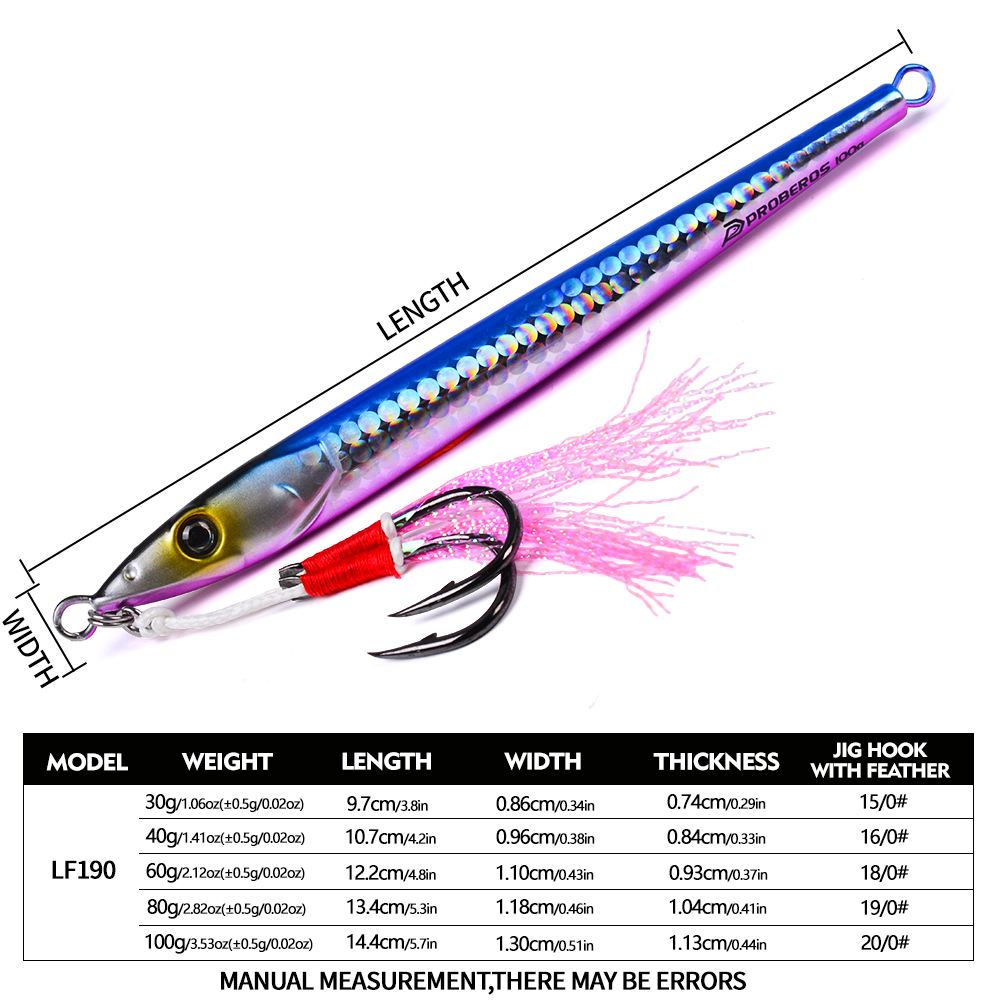PROBEROS 30-100g Hızlı Batan J - Jigger Double Sided incelemesi ve fiyatı