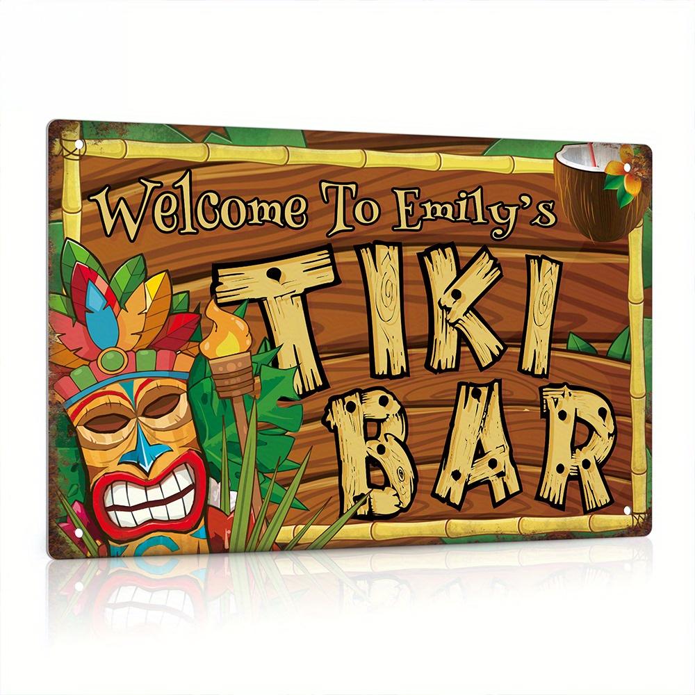 Özel Dekoratif Tiki Bar Tabela - Home Bar Signs incelemesi ve fiyatı