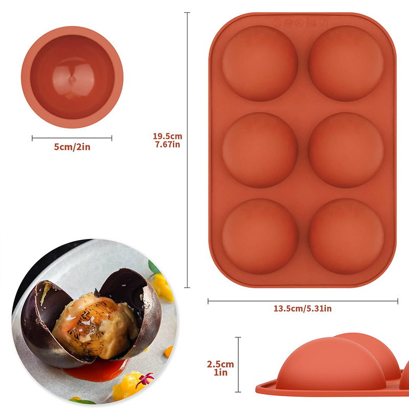 6 Kaviteler Yarım Daire Siliko - Ice Mold Sphere incelemesi ve fiyatı