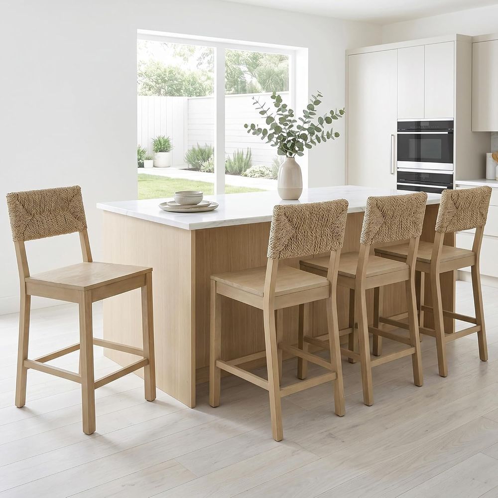 2'li Doğal Deniz Çayırı Sırtlı - Home Bar Stools incelemesi ve fiyatı